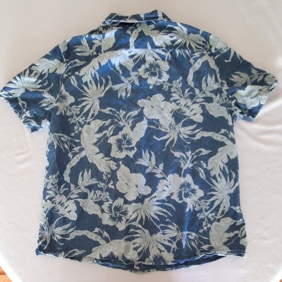 American Eagle Outfitters Men's XXL Slim Fit Tropical Button Down Shirt - Picture 3 of 9